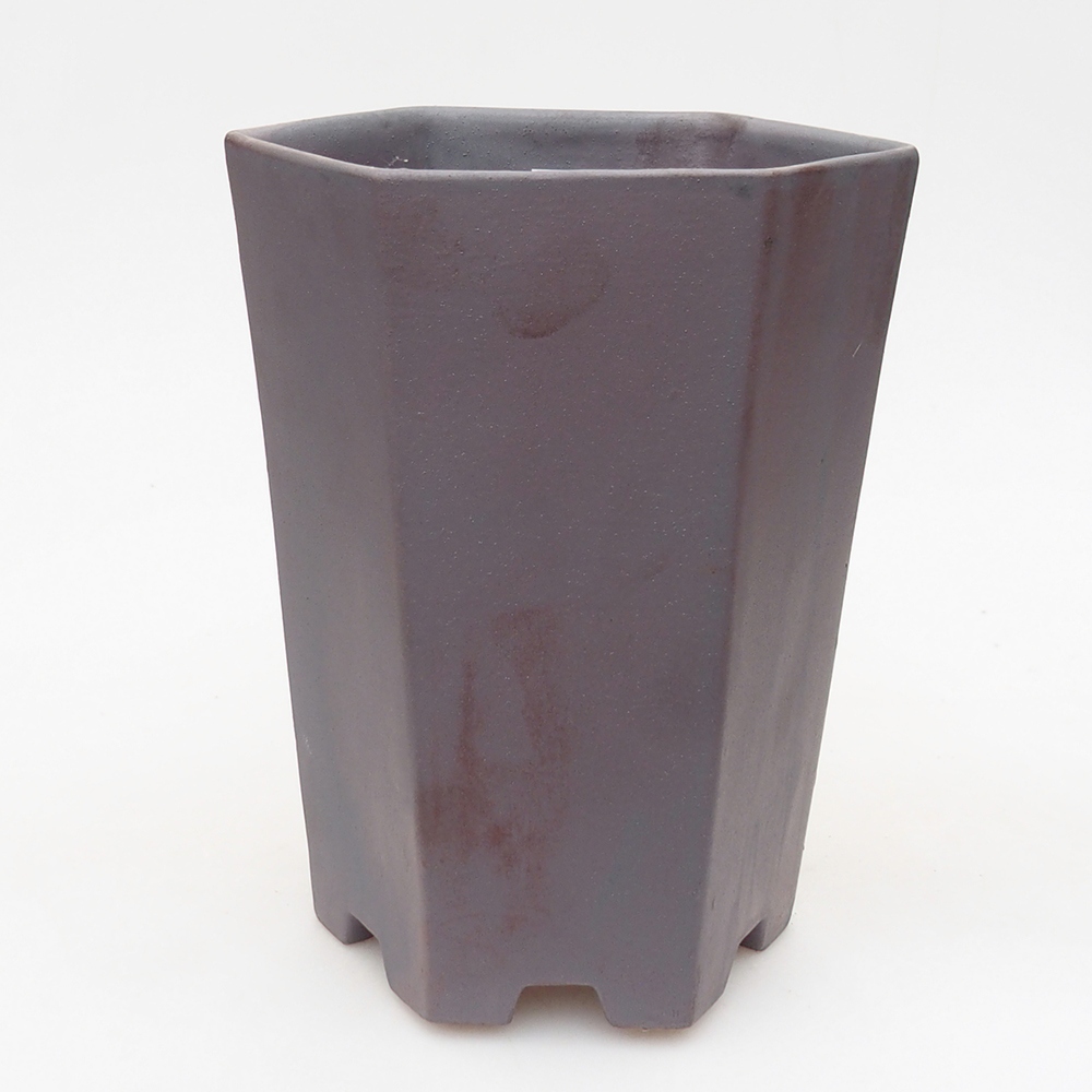 Kerámia bonsai tál 13 x 11,5 x 17 cm, fém színben