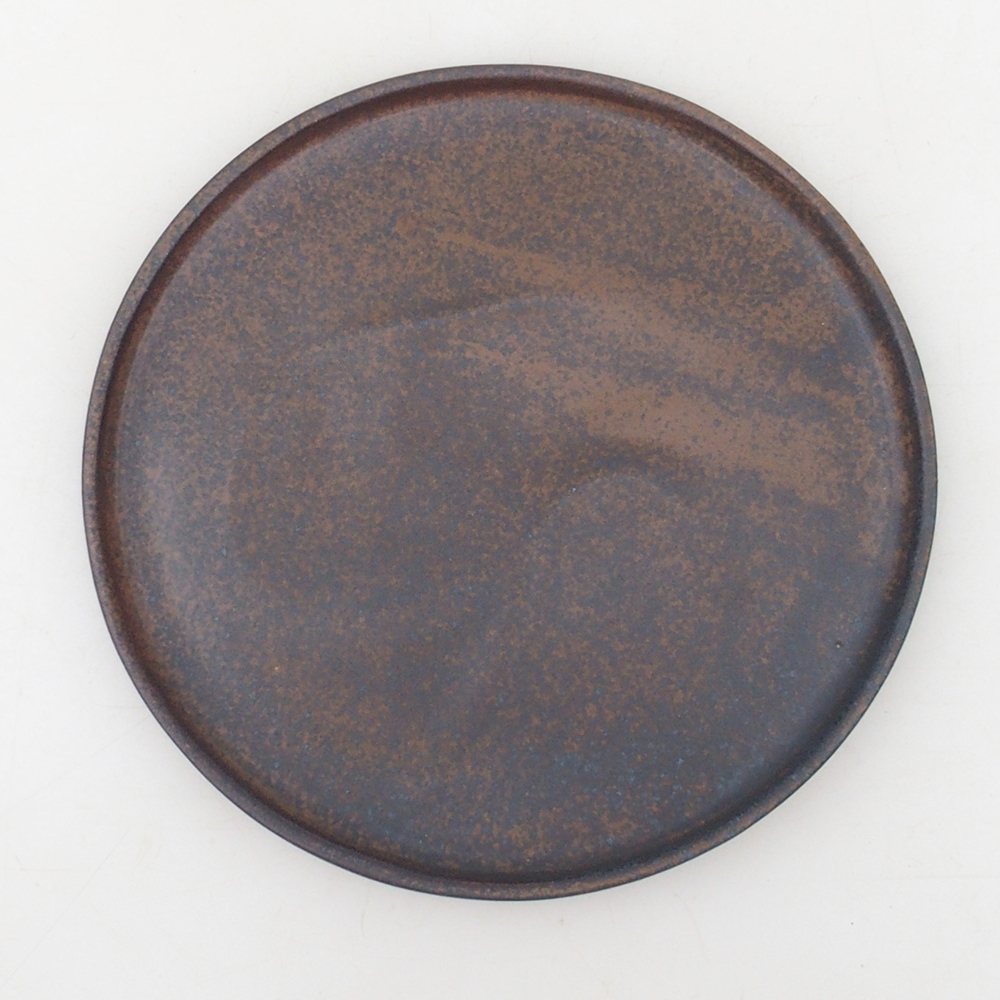 Kerek bonsai konzol D7-S - 16 x 16 x 1 cm - barna