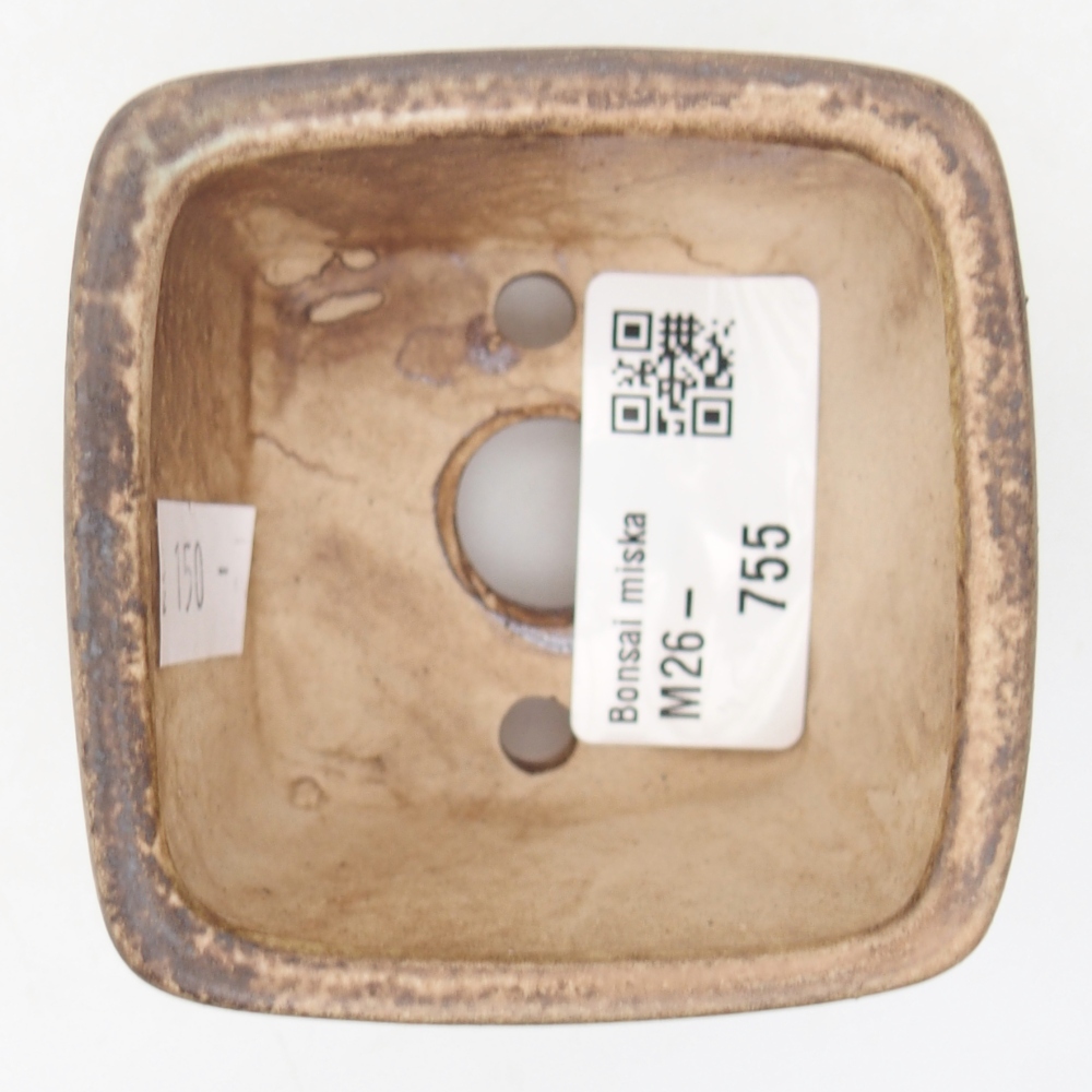 kerámia bonsai tál 6 x 6 x 4,5 cm, zöld