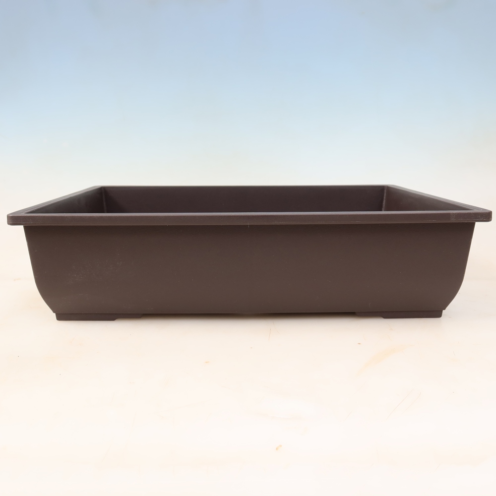 MP-6 barna műanyag bonsai-tál – 41 x 30,5 x 10 cm