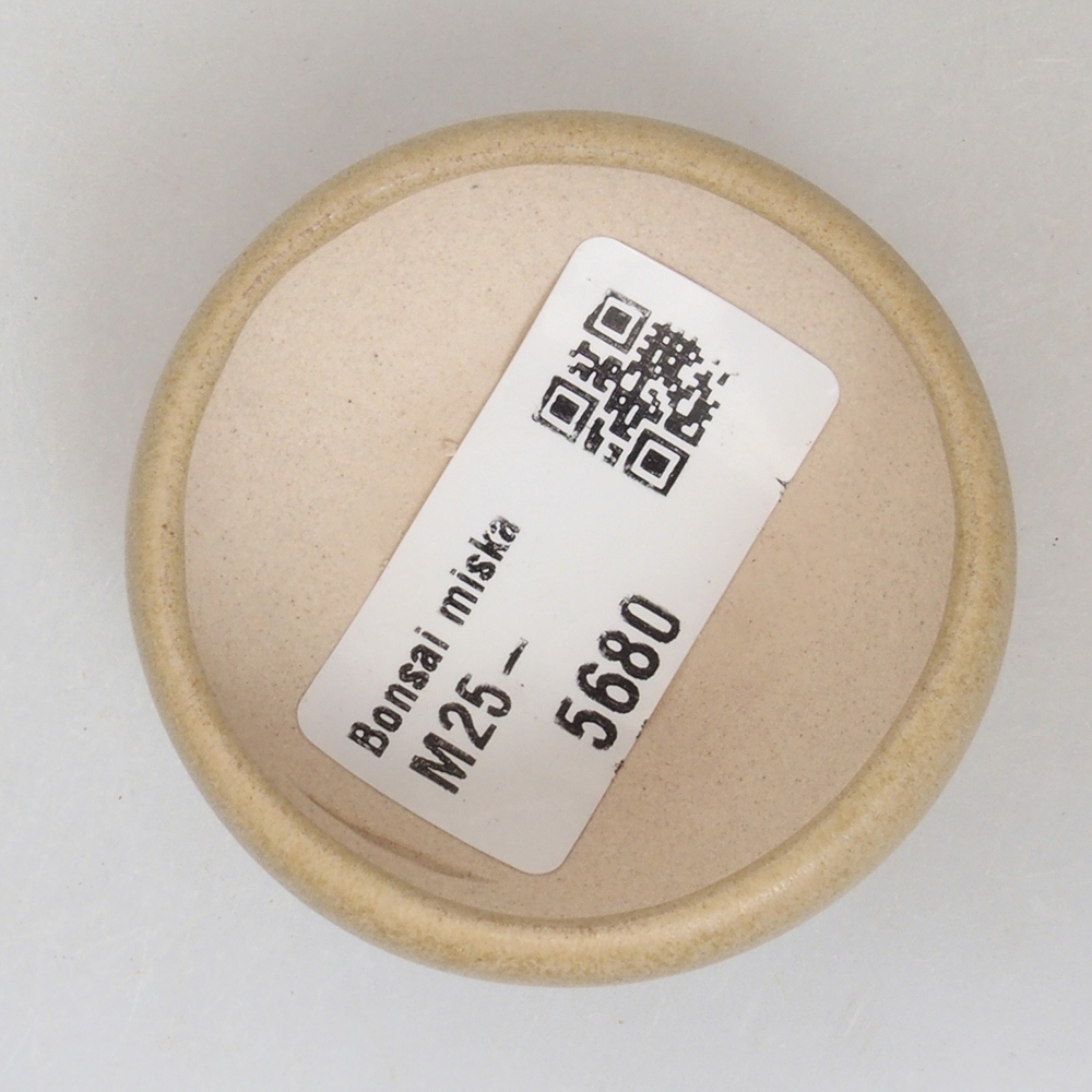 Mini bonsai tál 5 x 5 x 2 cm, barna
