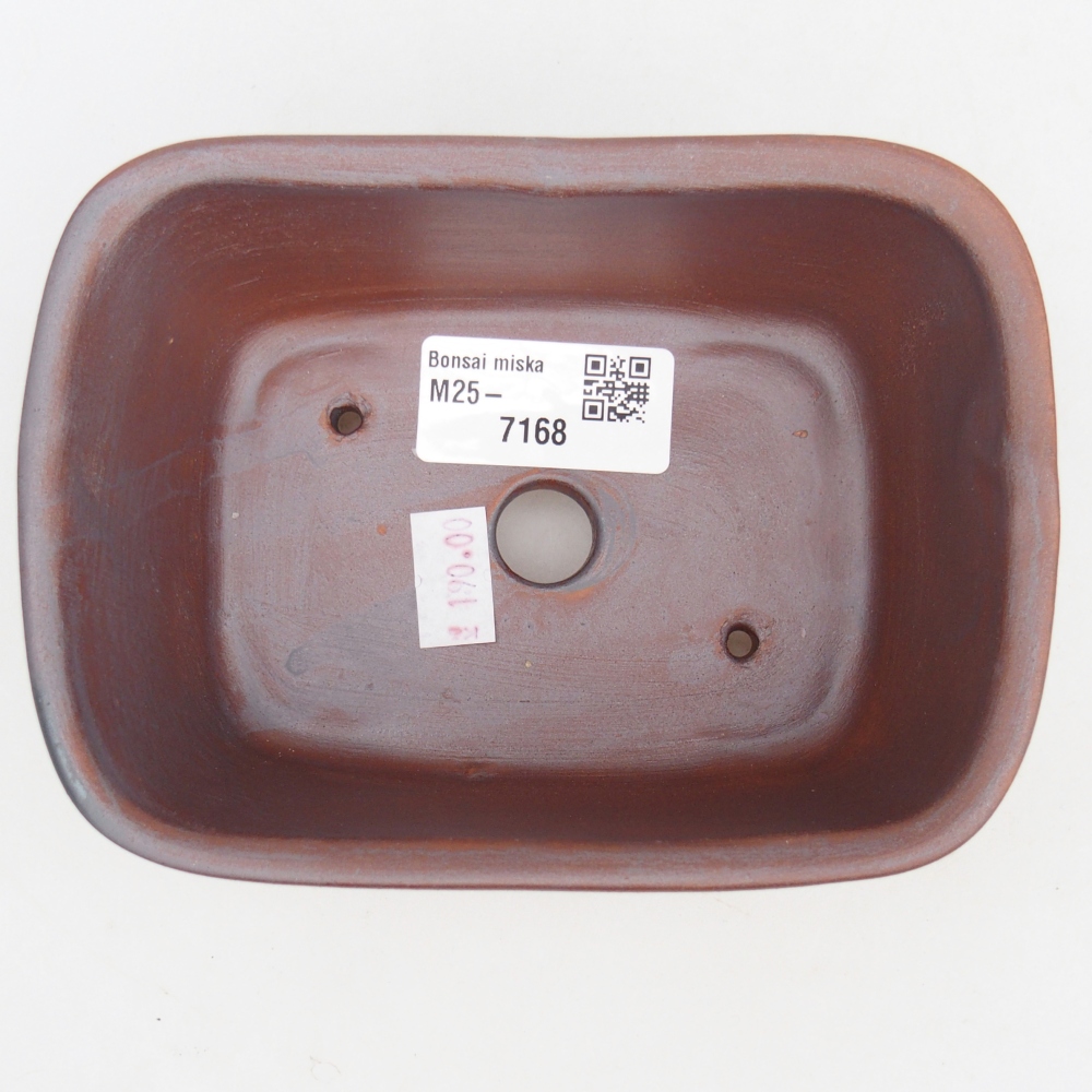 Kerámia bonsai tál 13,5 x 10,5 x 6 cm, fém színben