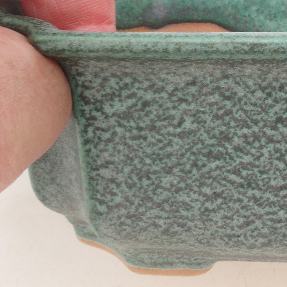 Bonsai tál H01 - 12 x 9 x 5 cm - zöld