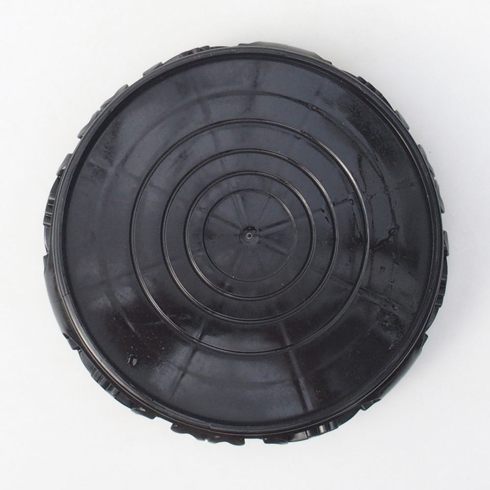 Műanyag bonsai asztal kerek 17,5 x 17,5 x 4 cm, fekete színben