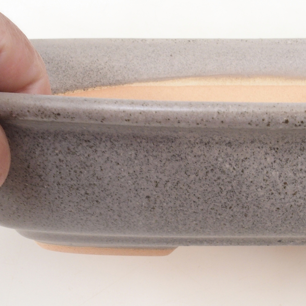 Bonsai tál H09 - 30 x 23 x 7,5 cm. - bézs színű