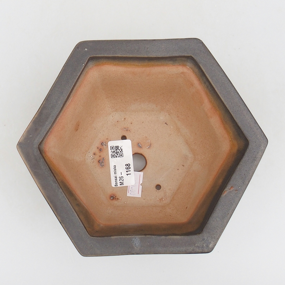 kerámia bonsai tál 18 x 16 x 9 cm, zöld