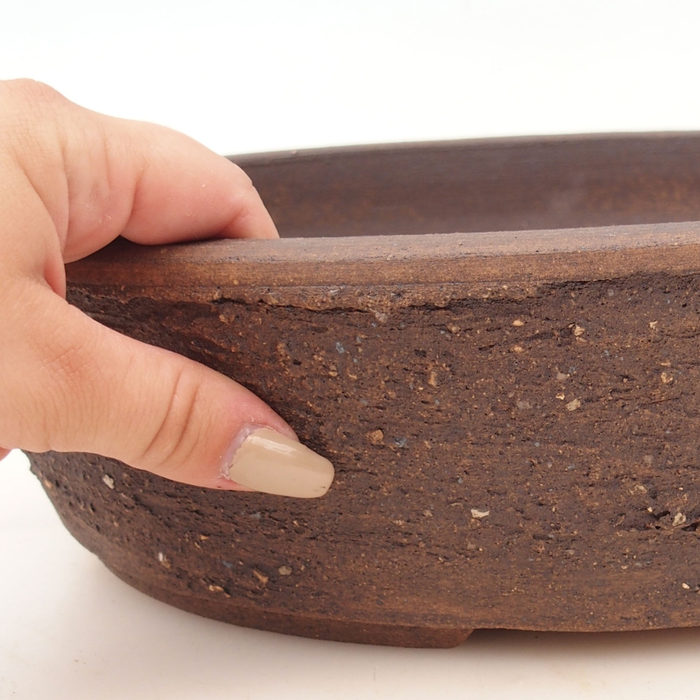 Bonsai tál 32,5 x 26 x 8,5 cm , színe barna