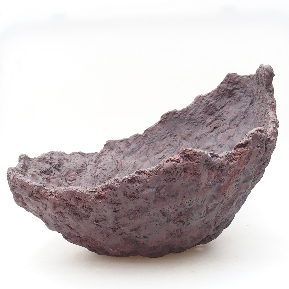 Kerámia kagyló 31 x 30 x 23 cm , barna színű