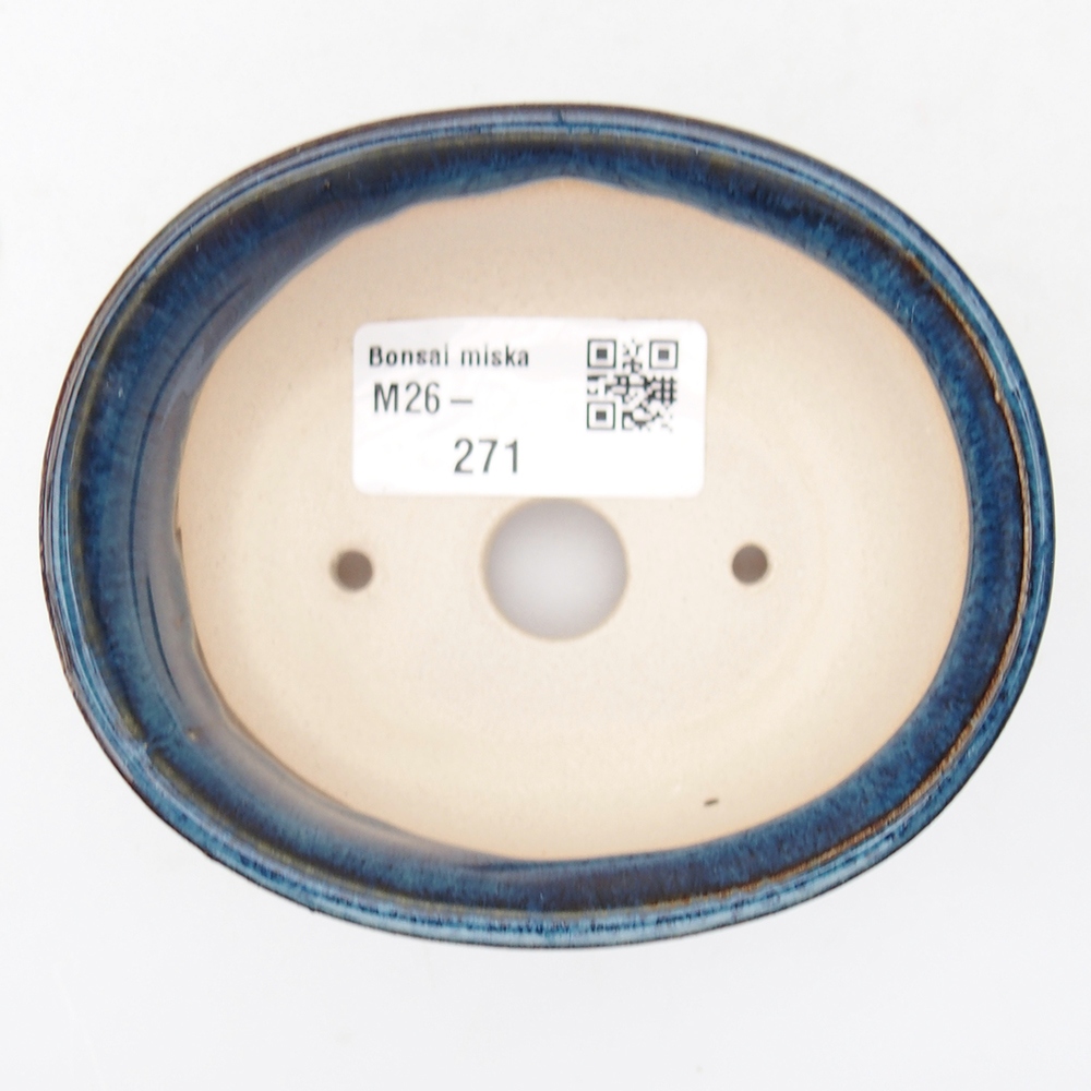 Mini bonsai tál 9,5 x 8 x 4,5 cm, kék színben