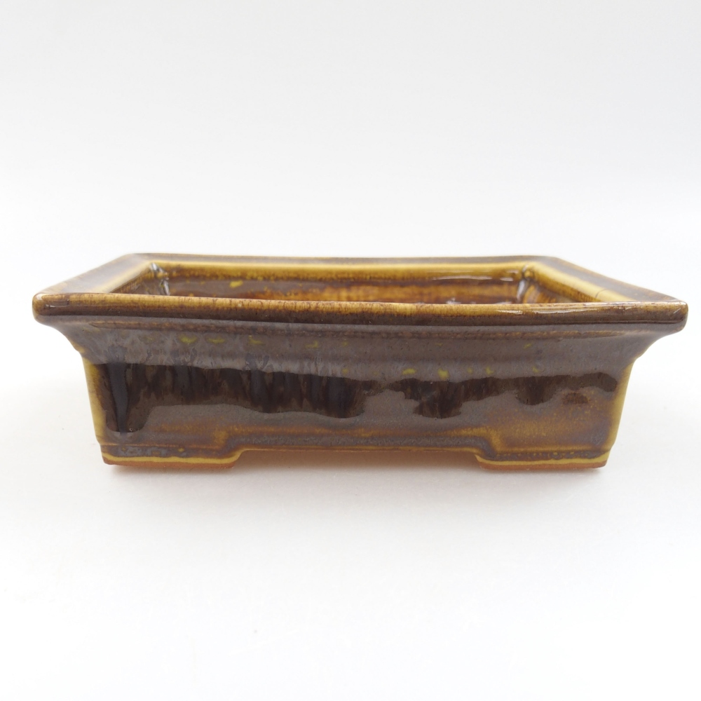 kerámia bonsai tál 22 x 17 x 5 cm, zöld