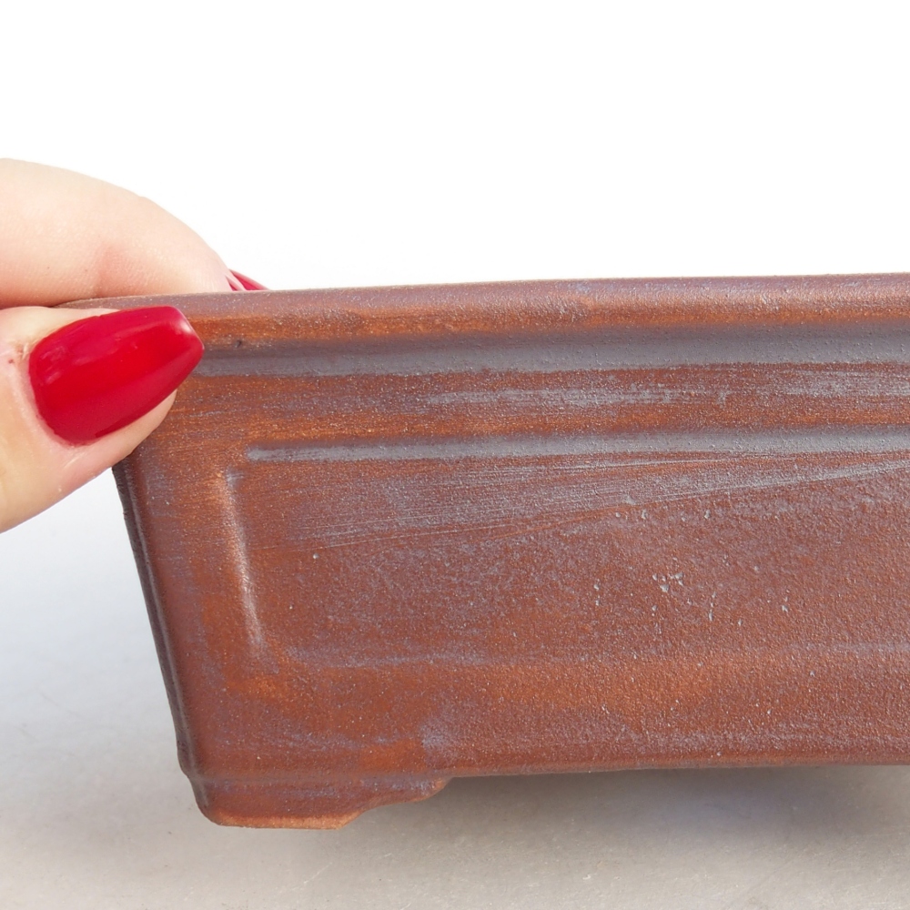 Kerámia bonsai tál 13,5 x 10 x 5,5 cm, fém színben