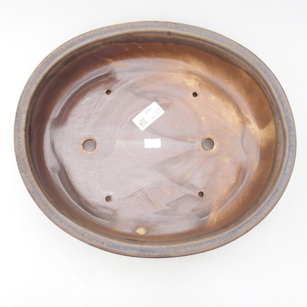 kerámia bonsai tál 32,5 x 28,5 x 7 cm, kék színben