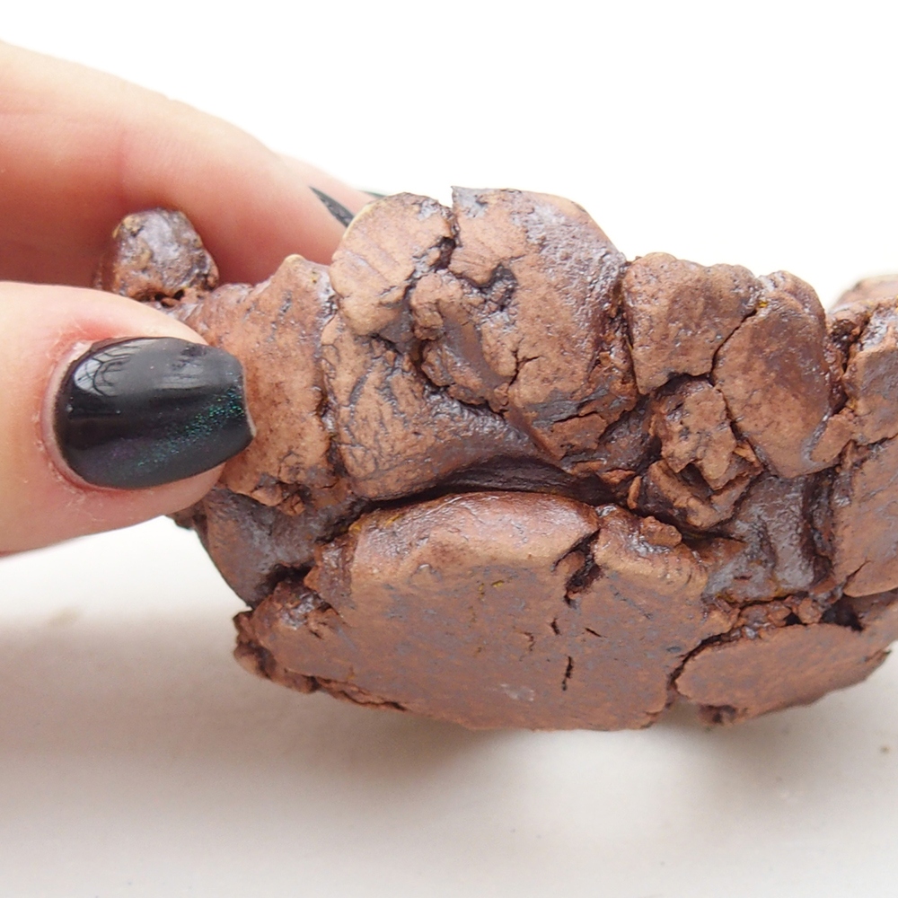 Kerámia kagyló 9 x 9 x 4,5 cm , színe barna