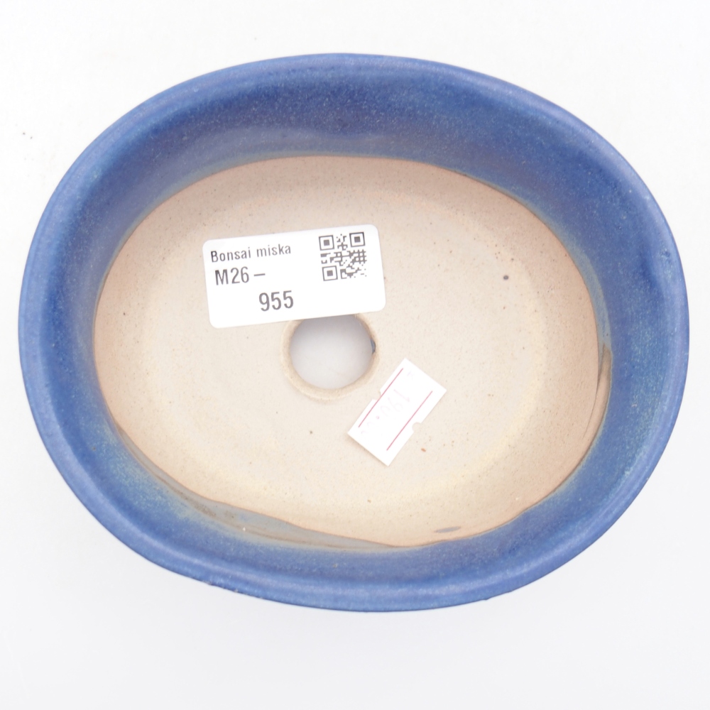 kerámia bonsai tál 12 x 10 x 5,5 cm, kék színben