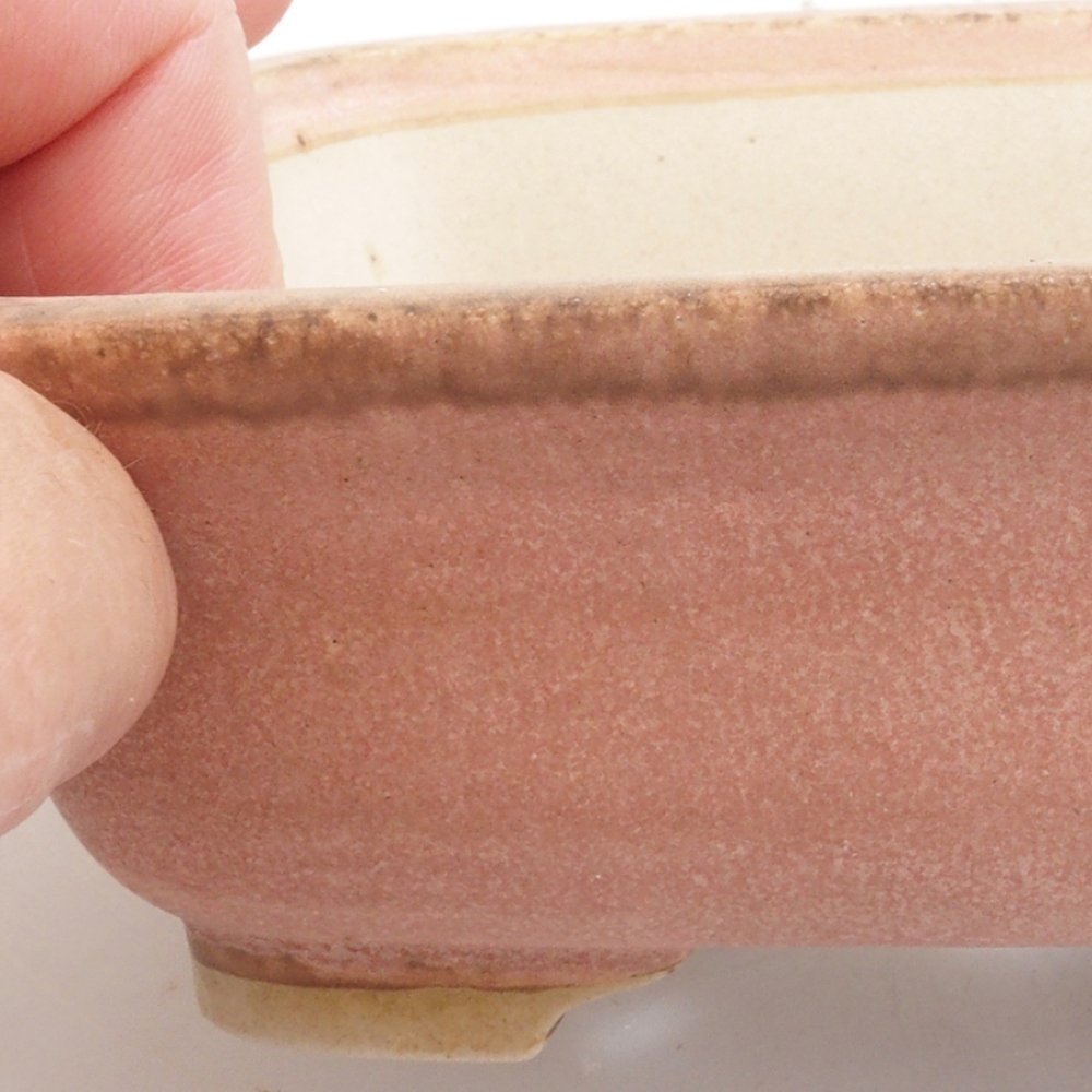 kerámia bonsai tál 10 x 8,5 x 4 cm, barna