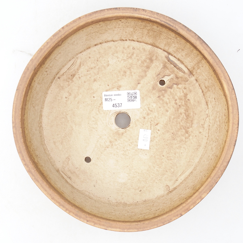 Kerámia bonsai tál 21,5 x 21,5 x 6 cm, rózsaszínű