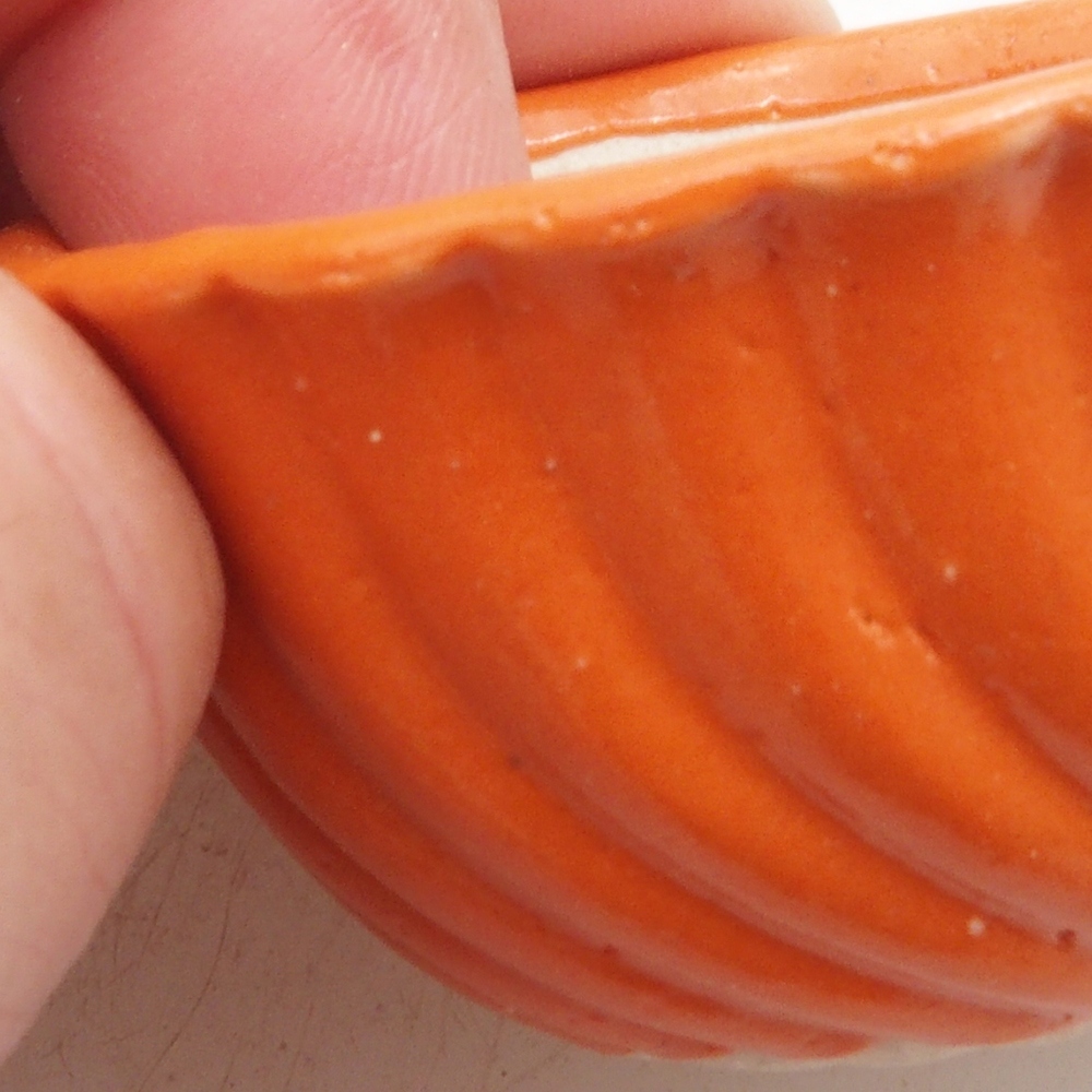 Mini bonsai tál 5 x 5 x 2,5 cm, narancssárga