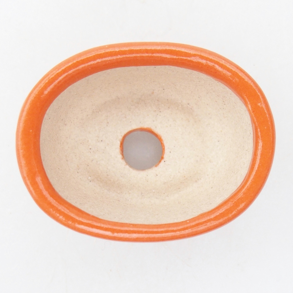 Mini bonsai tál 3 x 2,5 x 2 cm, narancssárga