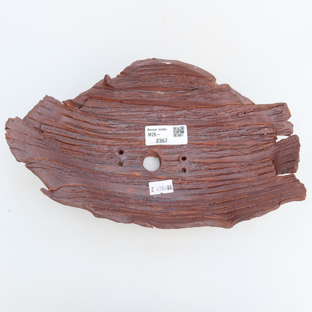 Kerámia héj  24,5 x 14,5 x 7,5 cm, barna színű