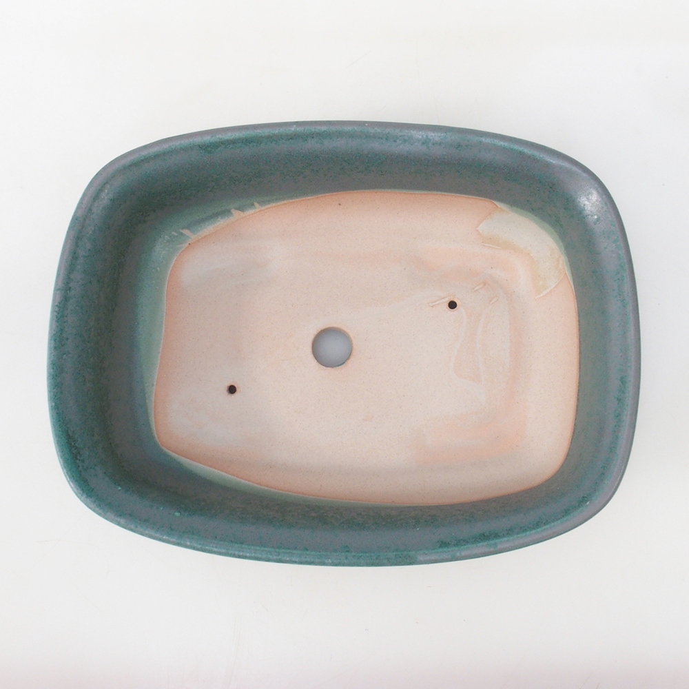 Bonsai tál H09 - 30 x 23 x 7,5 cm. - zöld