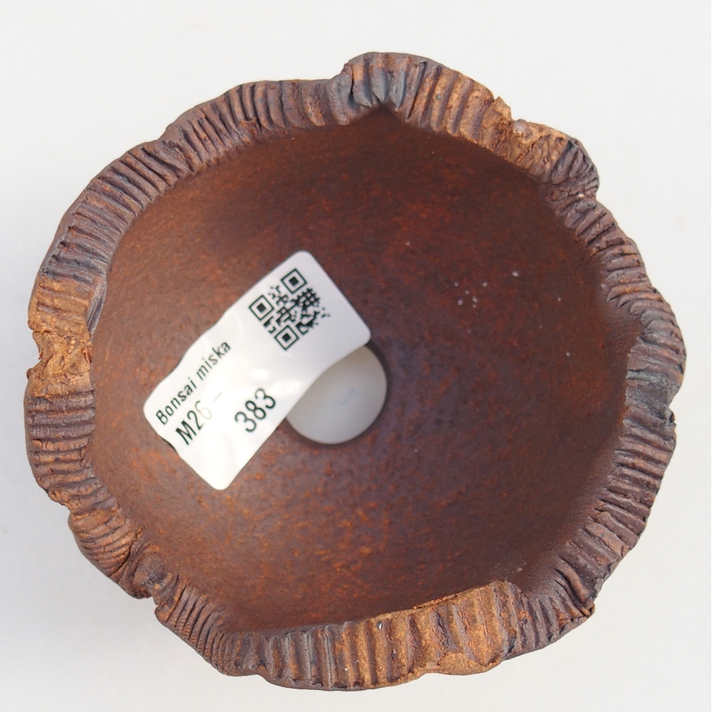 Kerámia kagyló 9 x 9 x 7 cm , színe barna