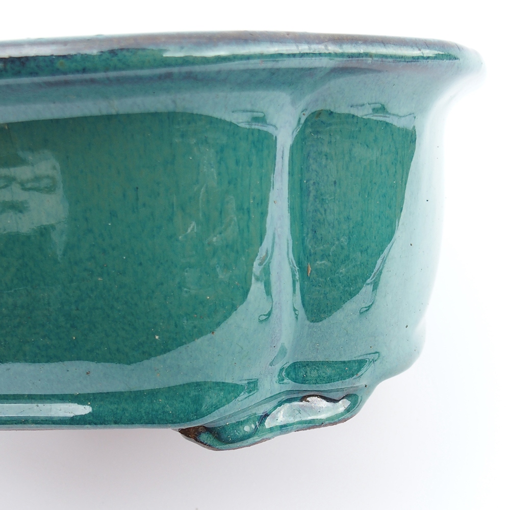 Tál 32 x 26 x 10,5 cm zöld-kék