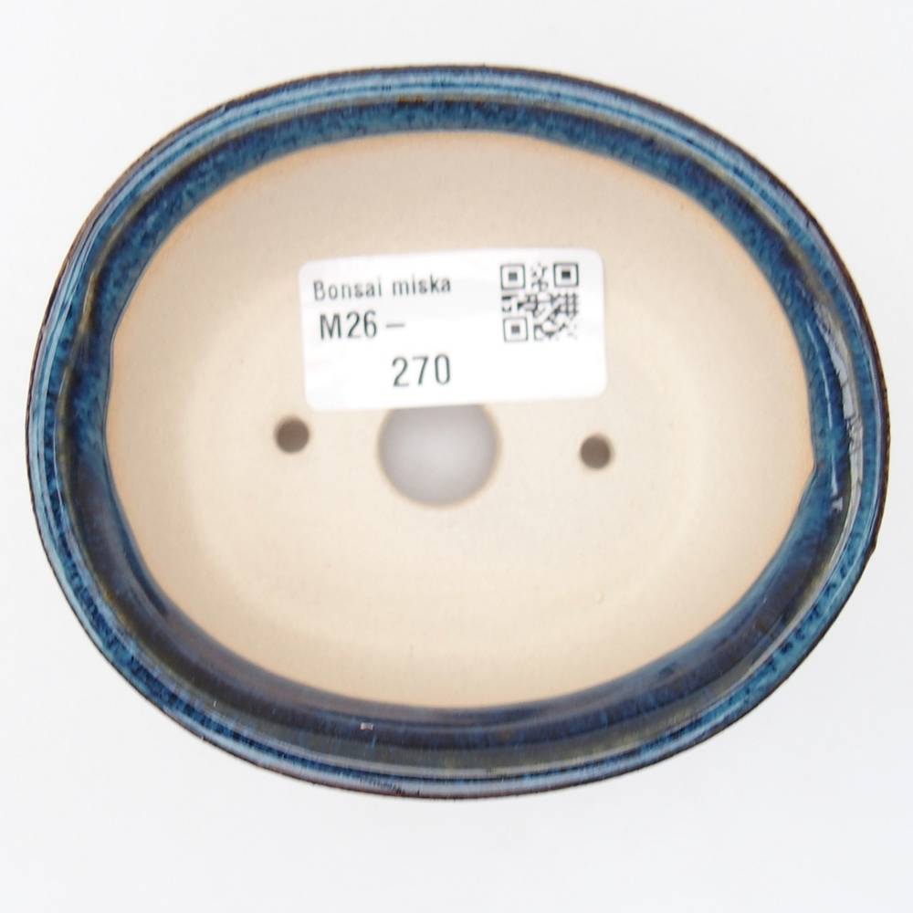 Mini bonsai tál 9,5 x 8 x 4,5 cm, kék színben