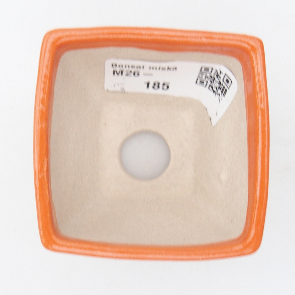 Mini bonsai tál 5,5 x 5,5 x 4,5 cm, narancssárga