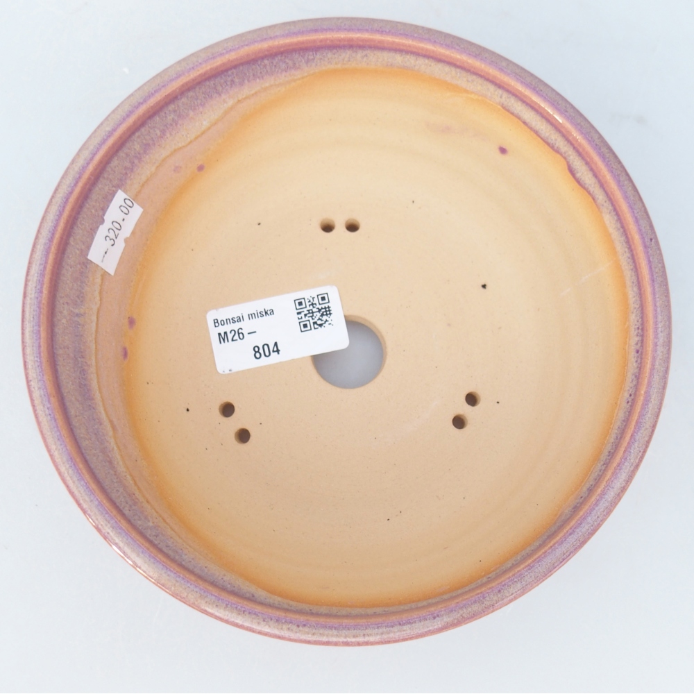 Kerámia bonsai tál 16,5 x 16,5 x 5,5 cm, lila színben