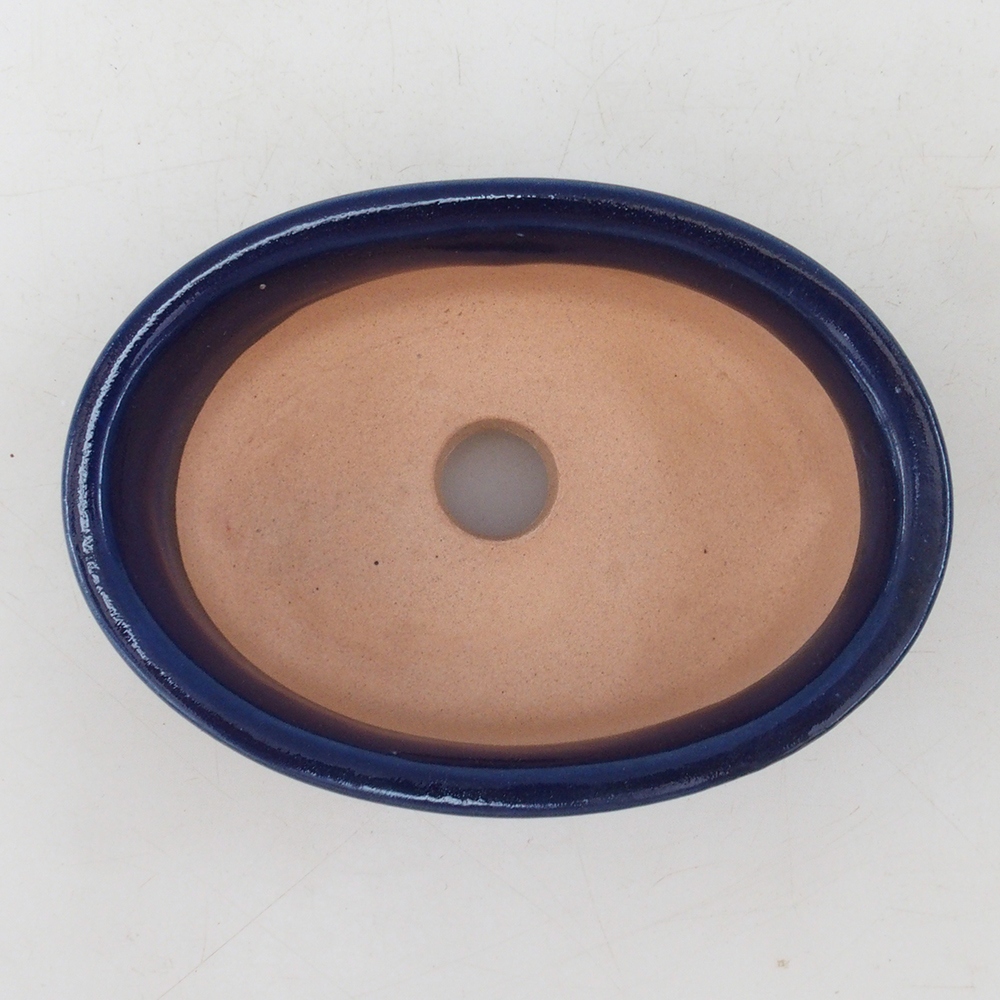 Bonsai tál H04 - 10,5 x 7,5 x 3 cm. - kék