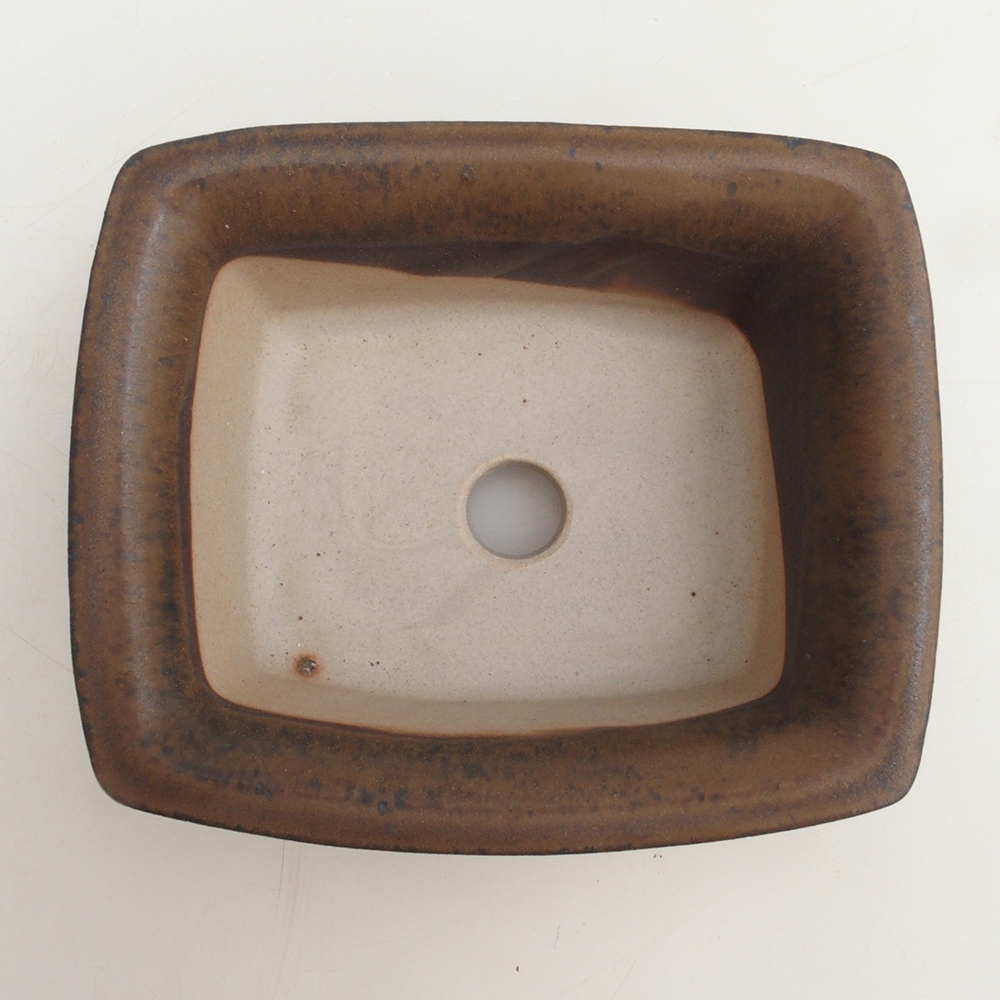 Bonsai tálka H11 - 11,5 x 10 x 4 cm. - barna