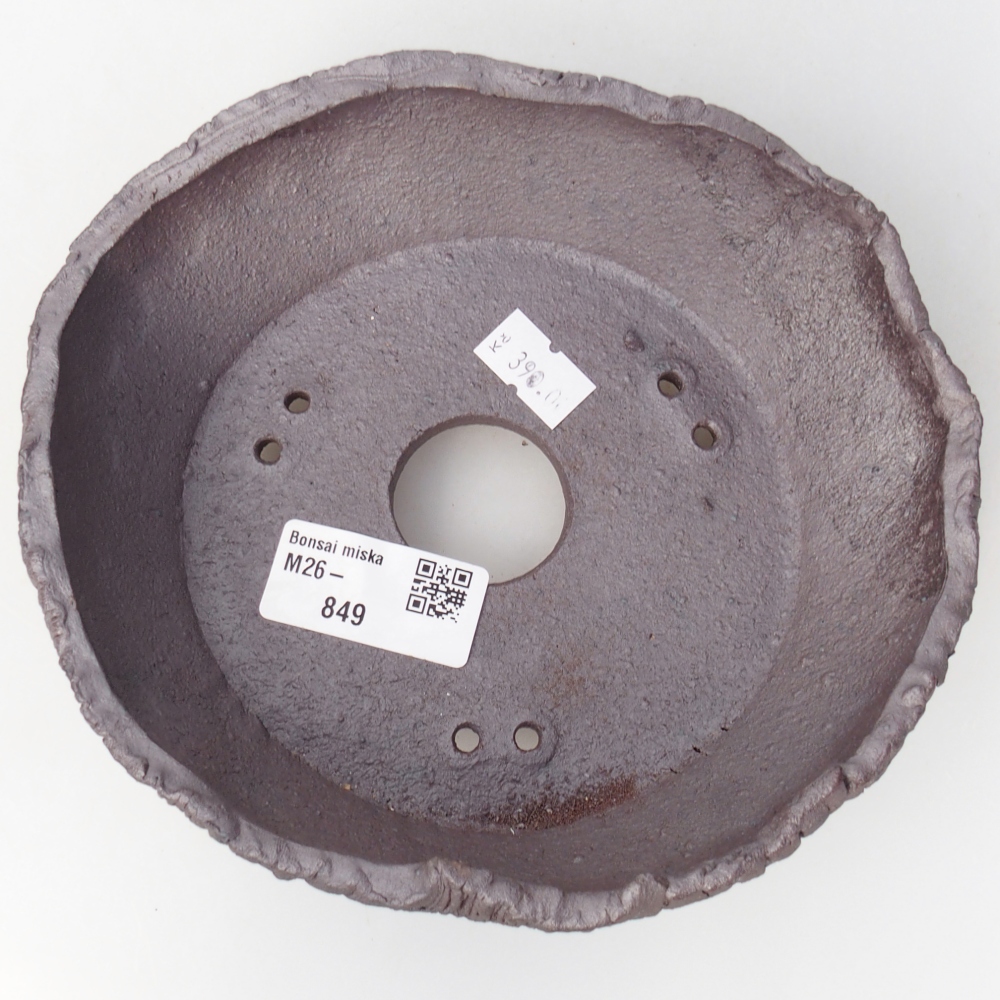 Kerámia bonsai tál 17 x 15 x 5,5 cm, fém színben