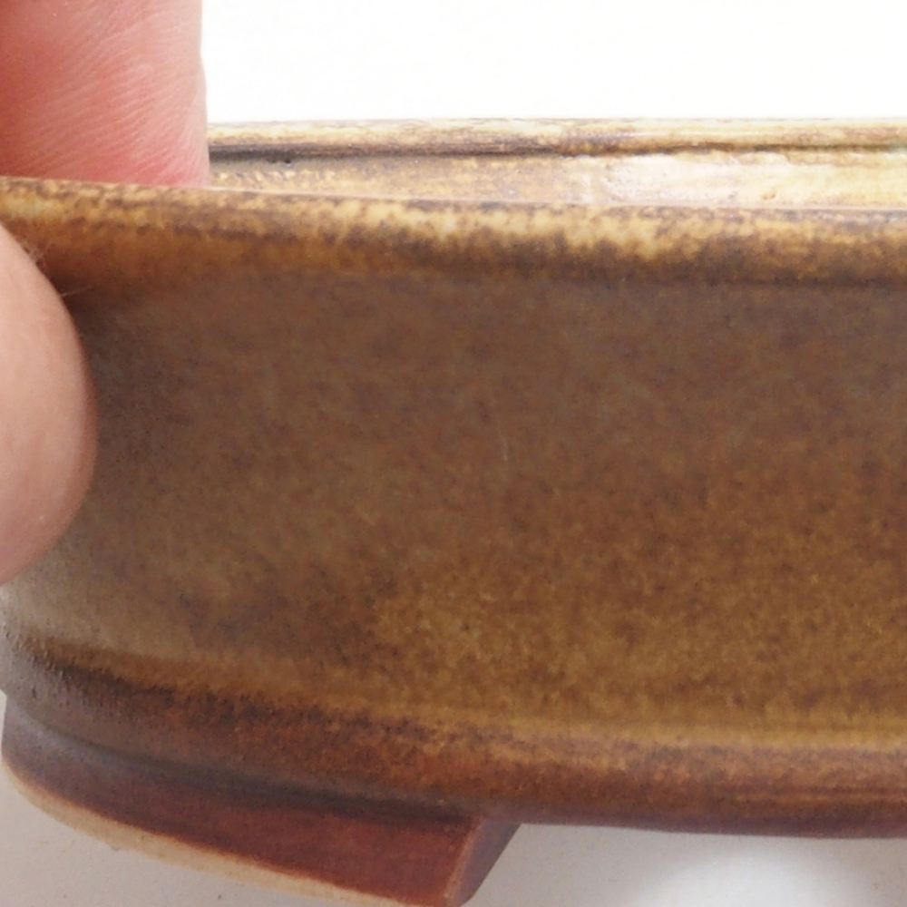 kerámia bonsai tál 10 x 8,5 x 4 cm, barna