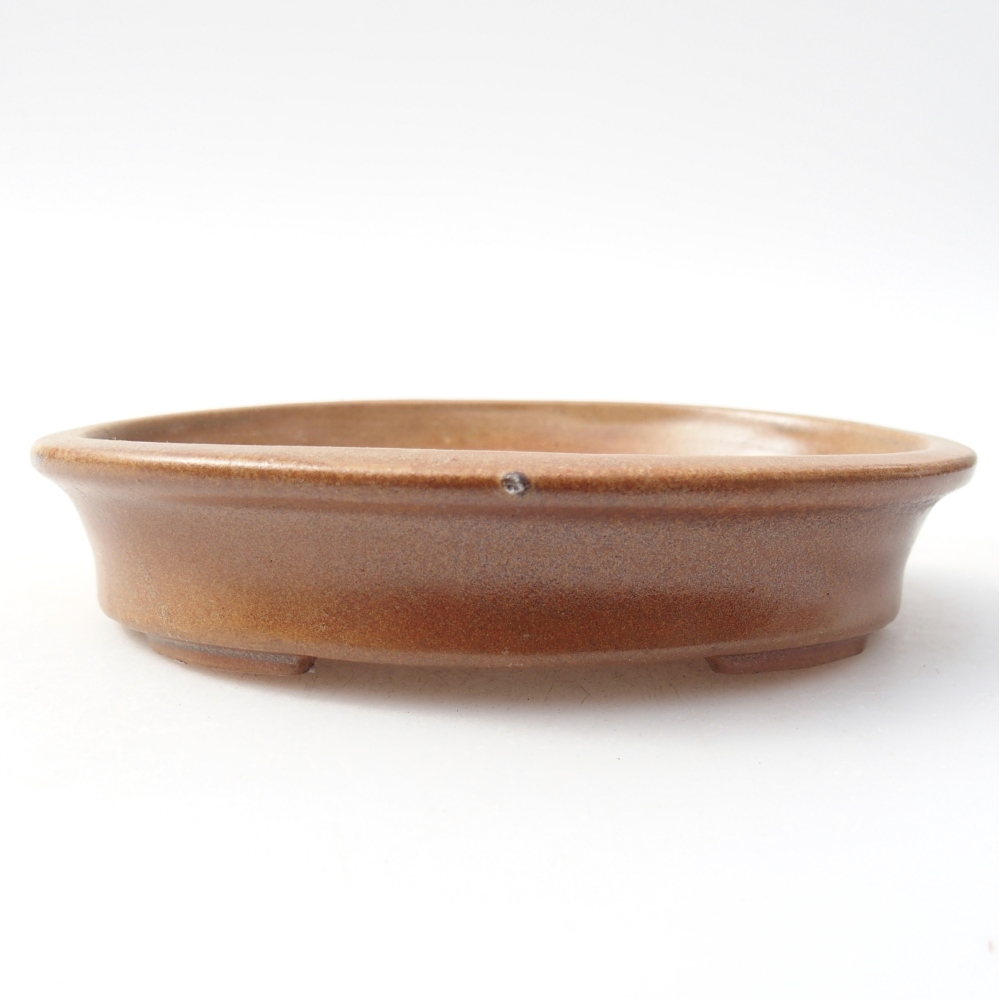 kerámia bonsai tál 13 x 10,5 x 3 cm, barna