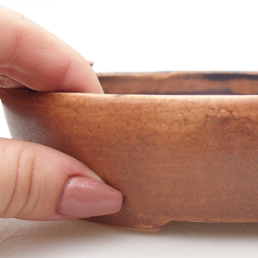 kerámia bonsai tál 17 x 14 x 4 cm, rózsaszínű