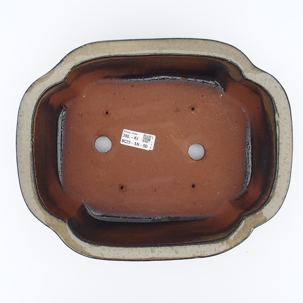 Tál 32 x 26 x 10,5 cm szürke-bézs színben