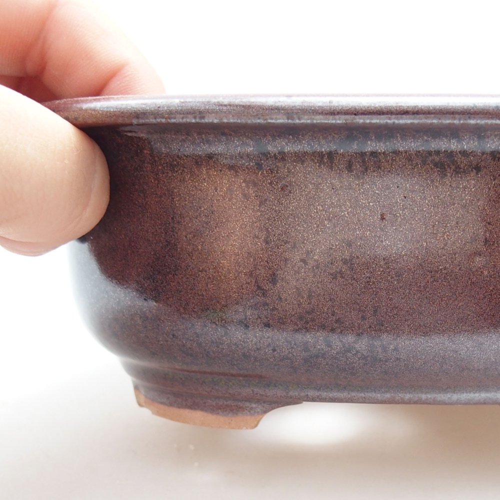 kerámia bonsai tál 22 x 17 x 5 cm, zöld