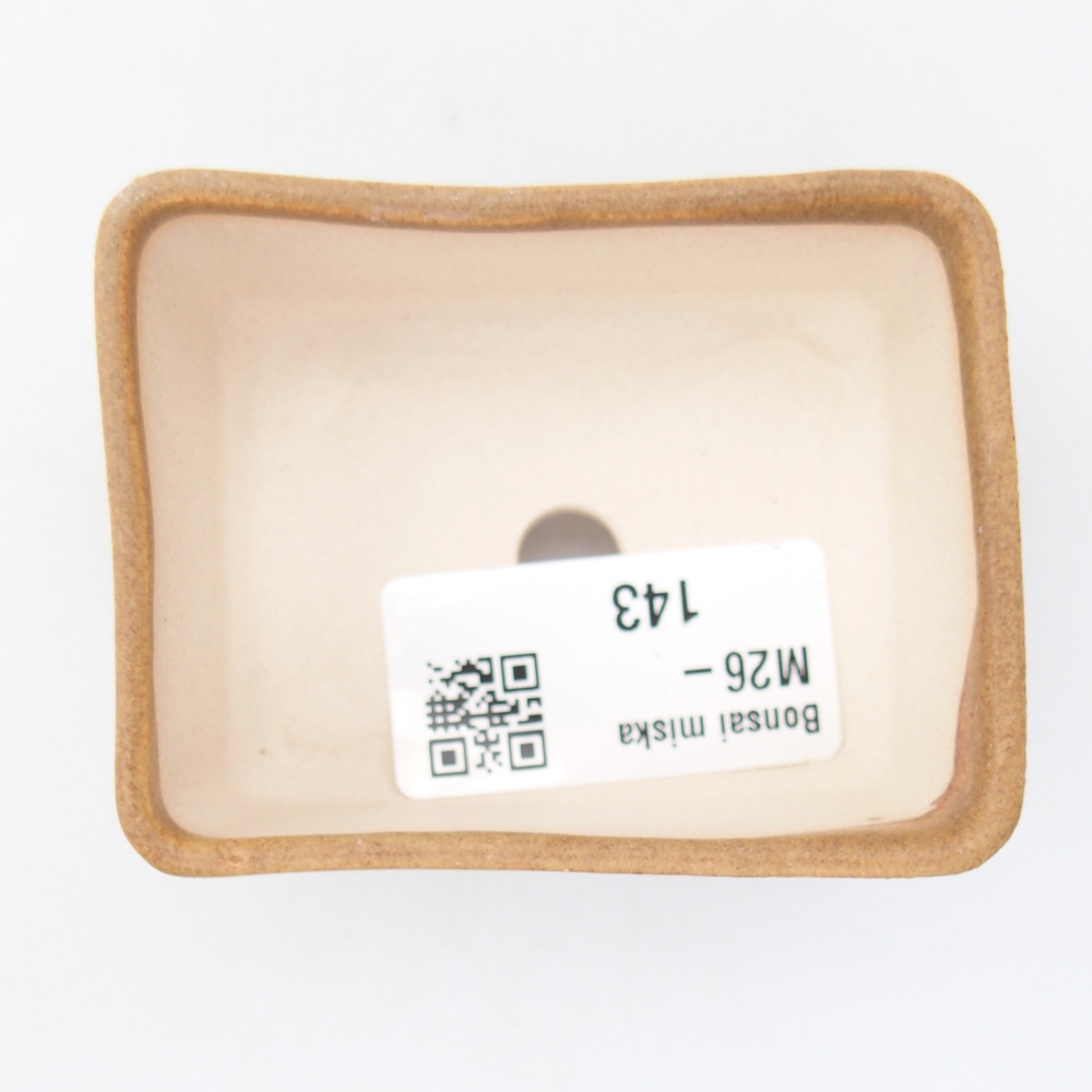 Mini bonsai tál 7 x 5 x 3,5 cm, barna