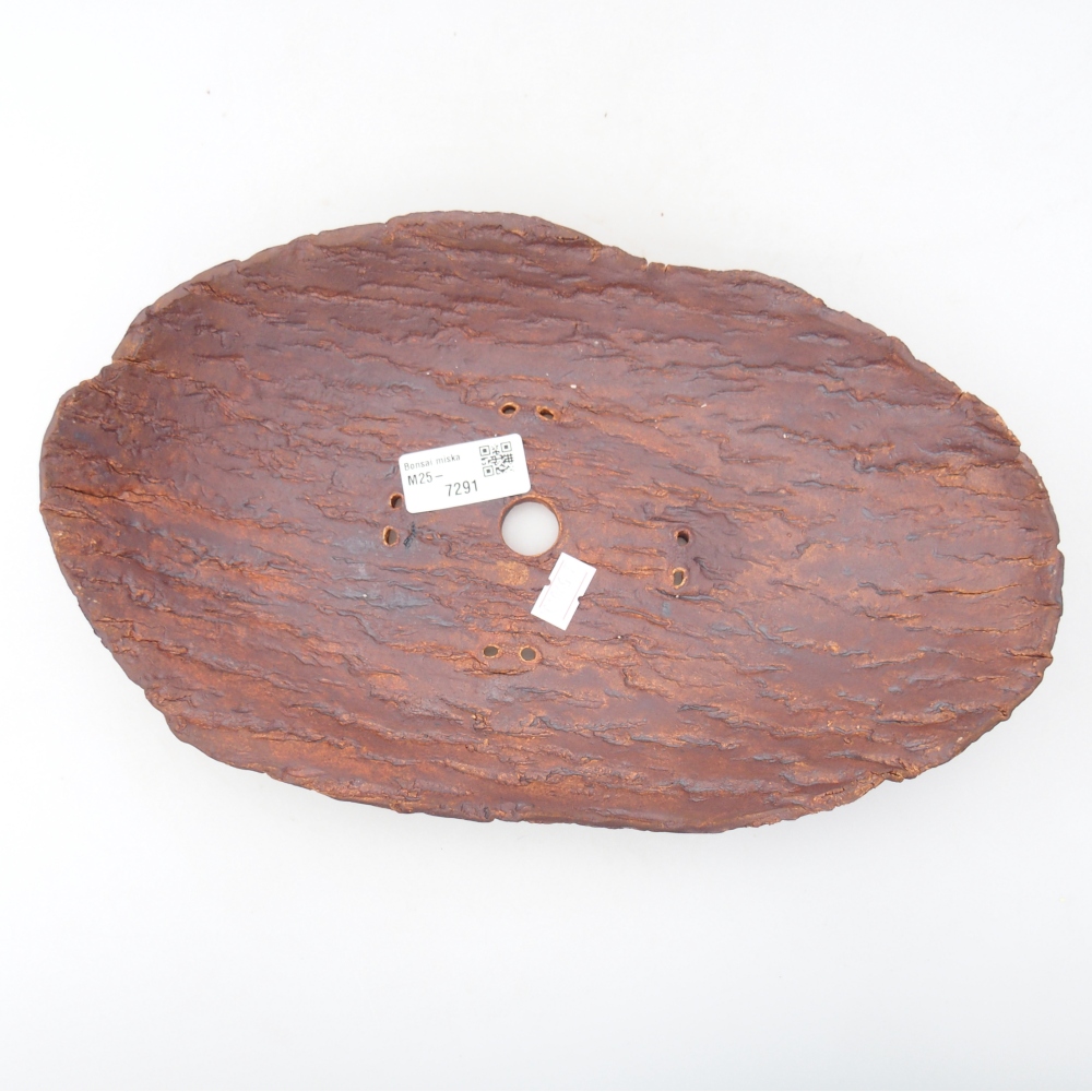 Kerámia kagyló 30 x 18,5 x 5 cm , barna színű