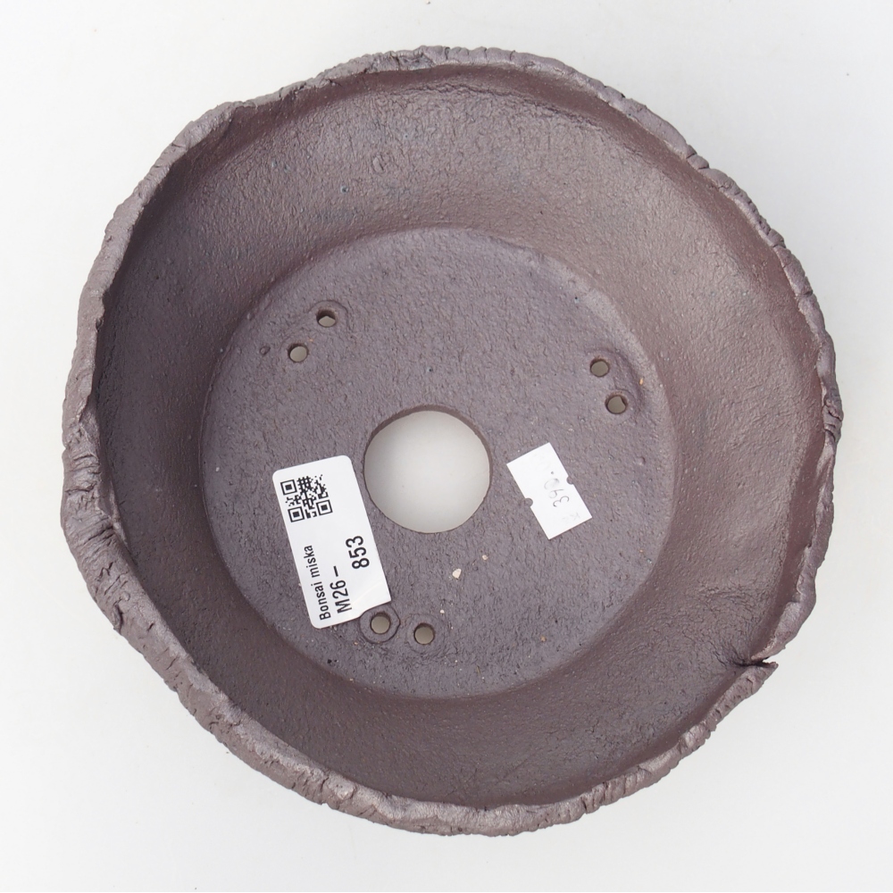 Kerámia bonsai tál 18 x 17 x 5,5 cm, fém színben