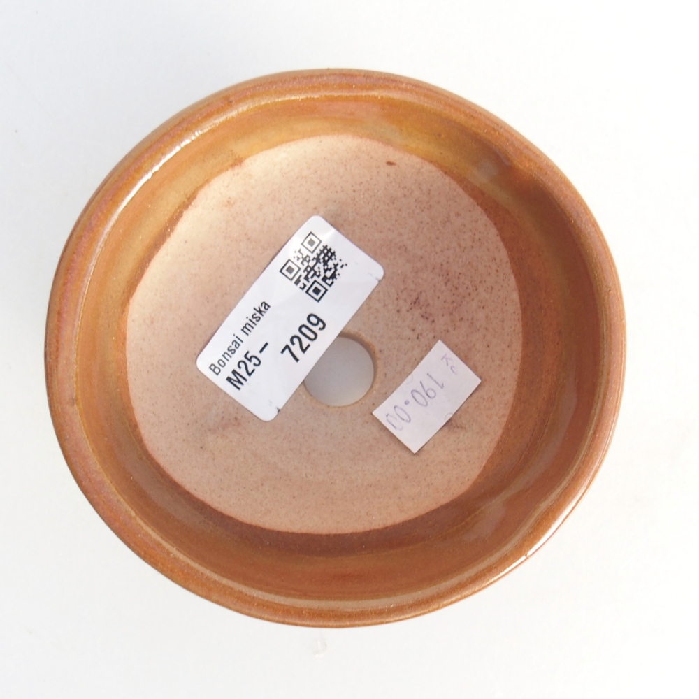 kerámia bonsai tál 10 x 10 x 5 cm, barna