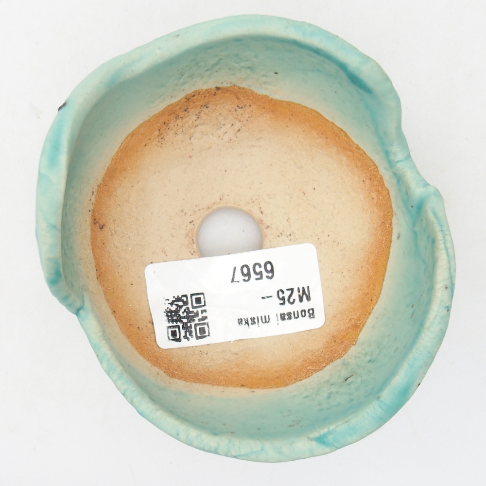 Kerámia kagyló 8,5 x 8 x 4,5 cm , kék színű