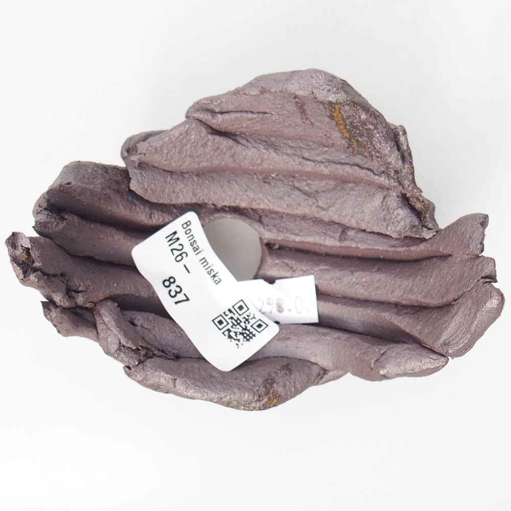 Kerámia kagyló 10 x 7,5 x 7 cm , fémes színű