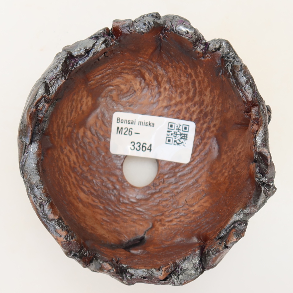 Kerámia tál 11 x 9,5 x 8 cm, barna színű