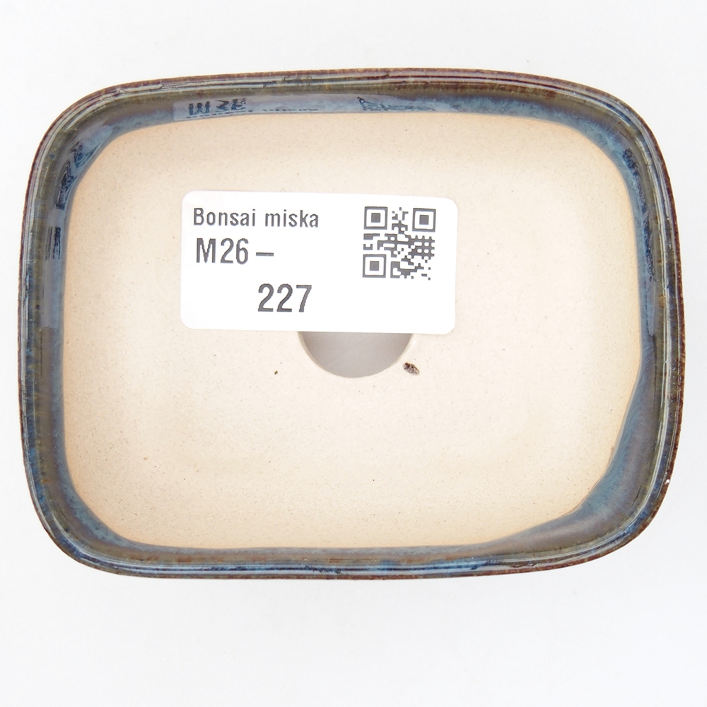 Mini bonsai tál 8 x 6,5 x 3 cm, kék színben