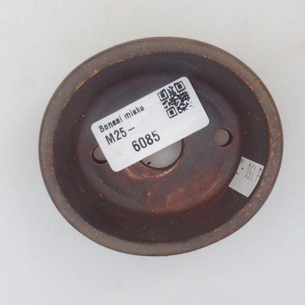 kerámia bonsai tál 10 x 8,5 x 4 cm, barna