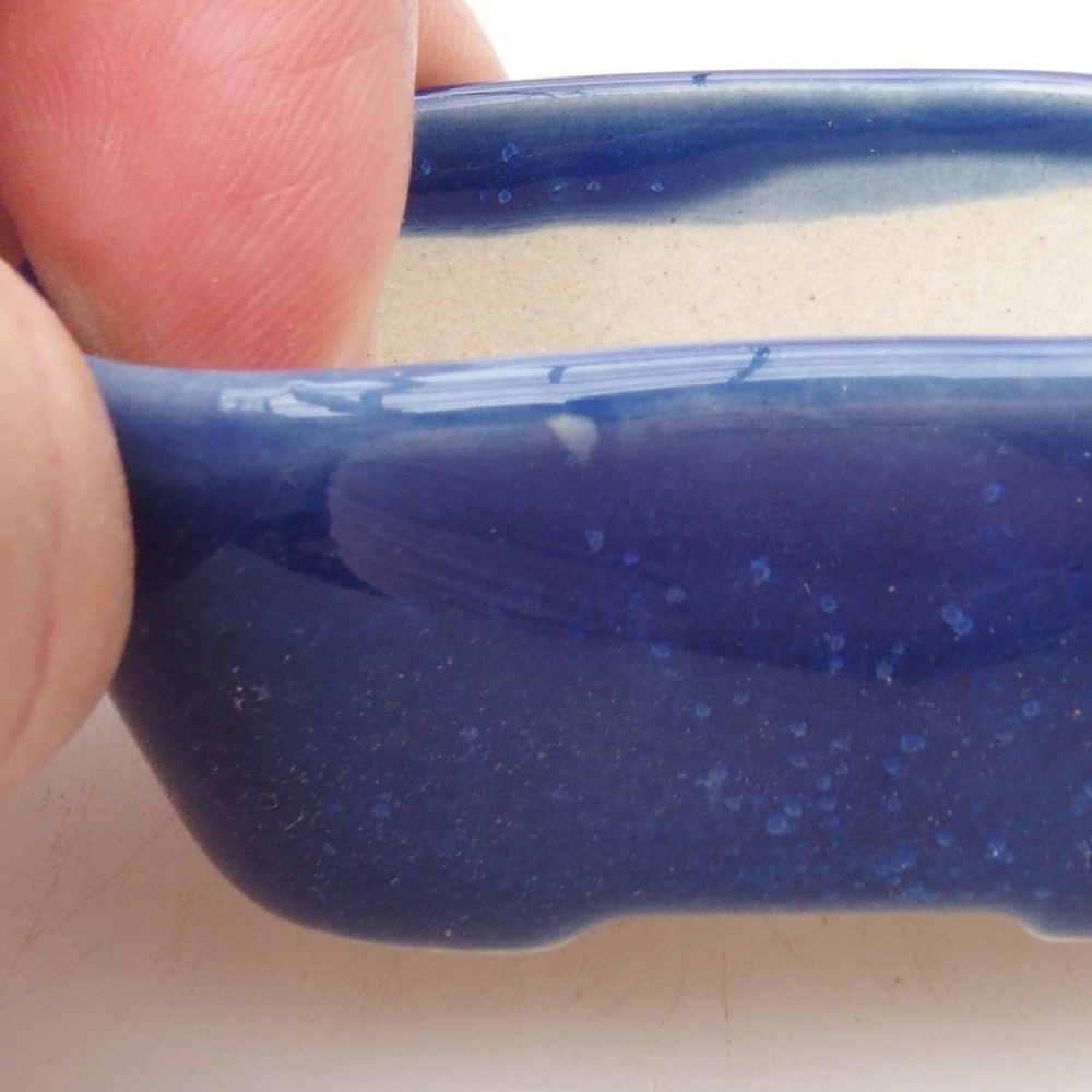 Mini bonsai tál 5,5 x 4 x 2,5 cm, kék színben