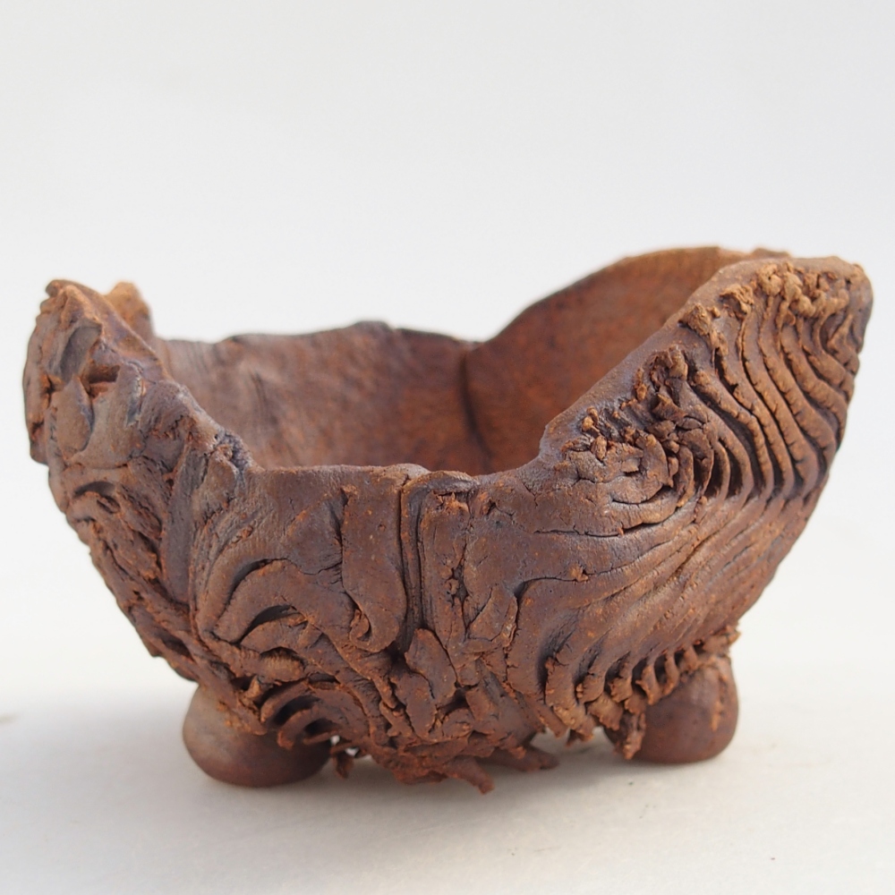 Kerámia kagyló 8,5 x 8 x 5,5 cm , barna színű