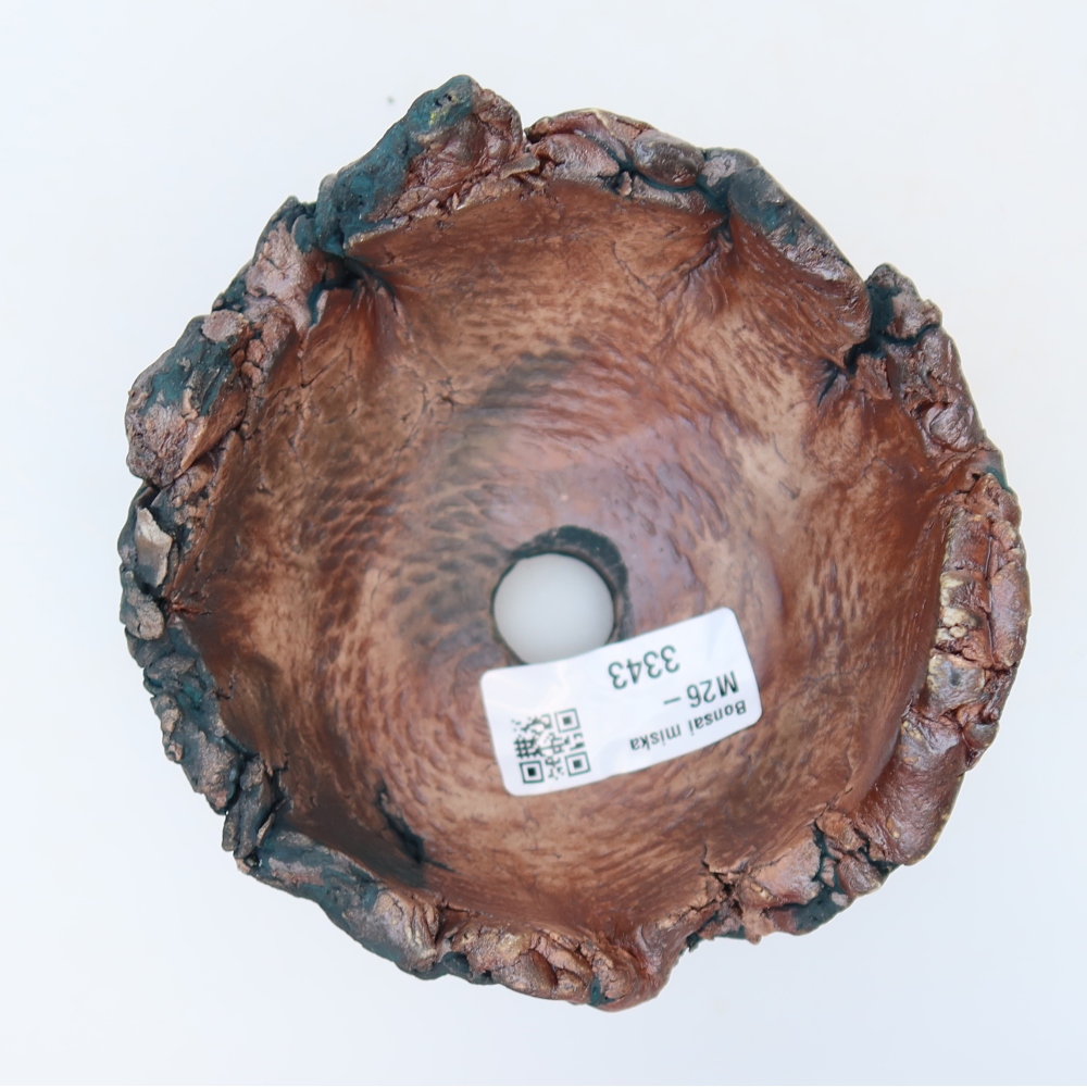 Kerámia héj  11 x 11 x 7,5 cm, zöld színű