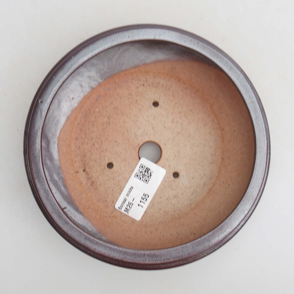 kerámia bonsai tál 15 x 15 x 4,5 cm, barna